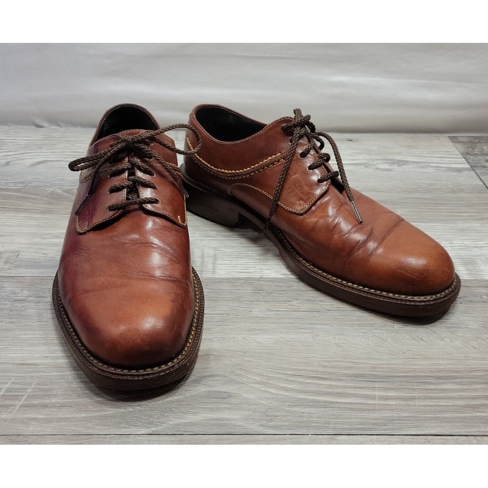 Men's Cole Haan Country Brown Leather Derby Shoes C00165 US 8 D Dress Shoes Sole
